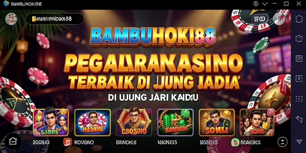 Tampilan gameplay menarik dari BAMBUHOKI88 dengan desain kasino terbaik.
