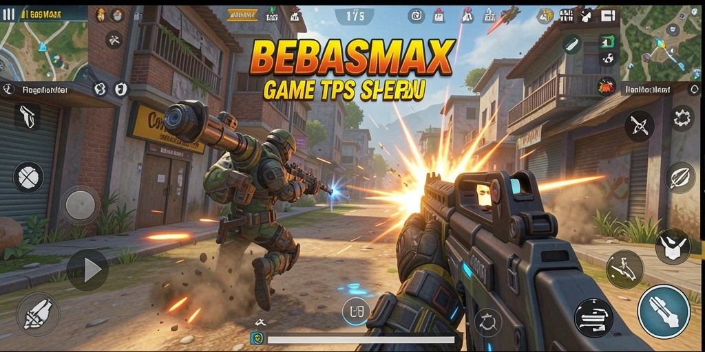 Screenshot gameplay TPS BEBASMAX yang menarik dan dinamis.