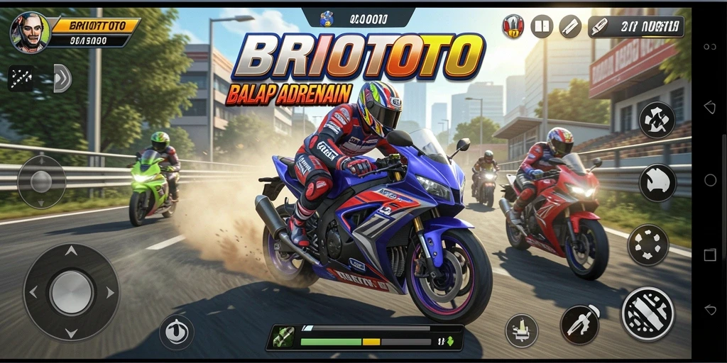 Tampilan gameplay BRIOTOTO yang mendebarkan dan penuh aksi.
