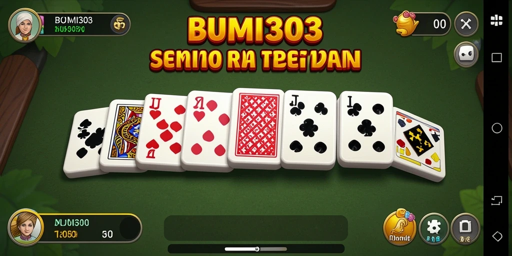 Tampilan gameplay domino yang menarik dan interaktif.