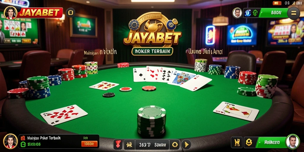 Screenshot JAYABET menampilkan gameplay Poker yang menarik.