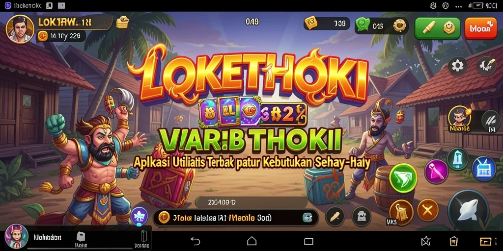 Tampilan utama aplikasi <strong>LOKETHOKI</strong> menunjukkan antarmuka pengguna yang sederhana dan intuitif.