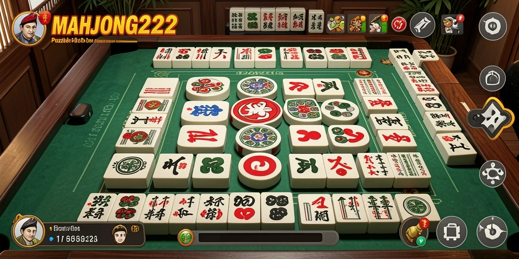 Screenshot gameplay MAHJONG222 dengan tantangan Puzzle seru.