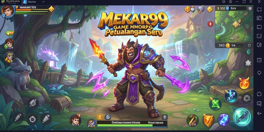 Tampilan gameplay MEKAR99 yang penuh aksi dan petualangan.