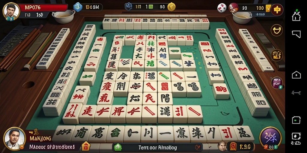 Tampilan gameplay Mahjong yang mendebarkan dan penuh strategi.
