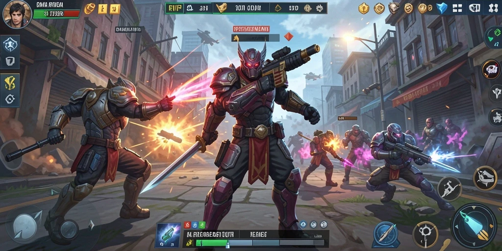 Tampilan gameplay dari RVIP1 dengan pertempuran strategi yang seru.