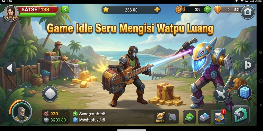 Tampilan gameplay seru SATSET138 dengan elemen Idle yang menarik.