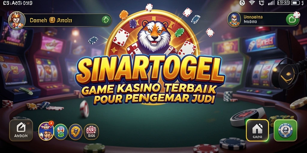 Tampilan dinamis gameplay kasino SINARTOGEL yang menarik.