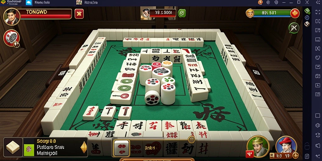Tampilan gameplay Mahjong yang seru dan menarik di TONGWD.